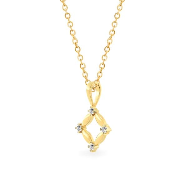 Mặt dây vàng vàng 14K gắn đá CZ DOJI AFPK000748F1CZ1