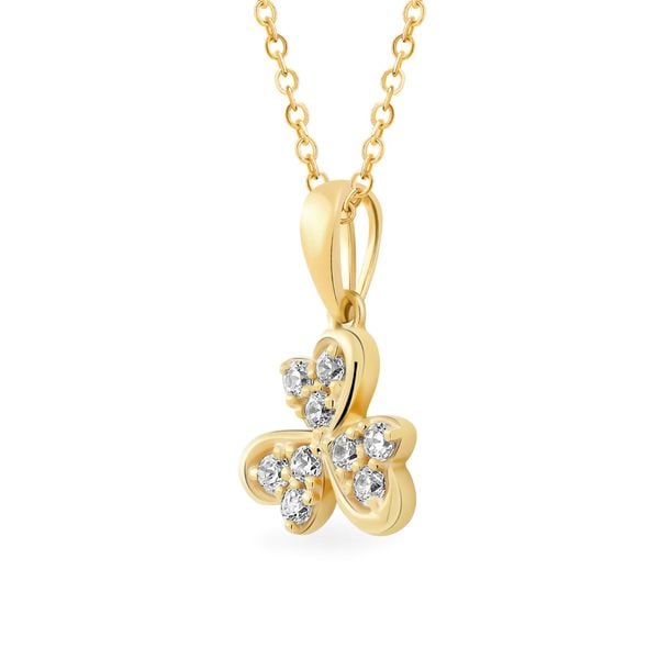 Mặt dây vàng vàng 14K gắn đá CZ DOJI AFPK000788F1CZ1