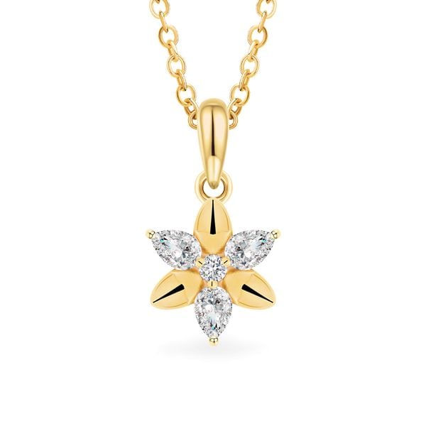 Mặt dây vàng vàng 14K gắn đá CZ DOJI AFPK000792F1CZ1