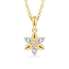 Mặt dây vàng vàng 14K gắn đá CZ DOJI AFPK000792F1CZ1