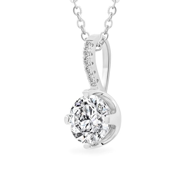 Mặt dây vàng trắng 18K gắn đá CZ DOJI AFPM500033D2CZ1