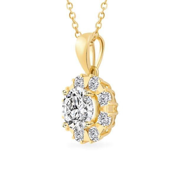 Mặt dây vàng vàng 18K gắn đá CZ DOJI AFPM400065D1CZ1