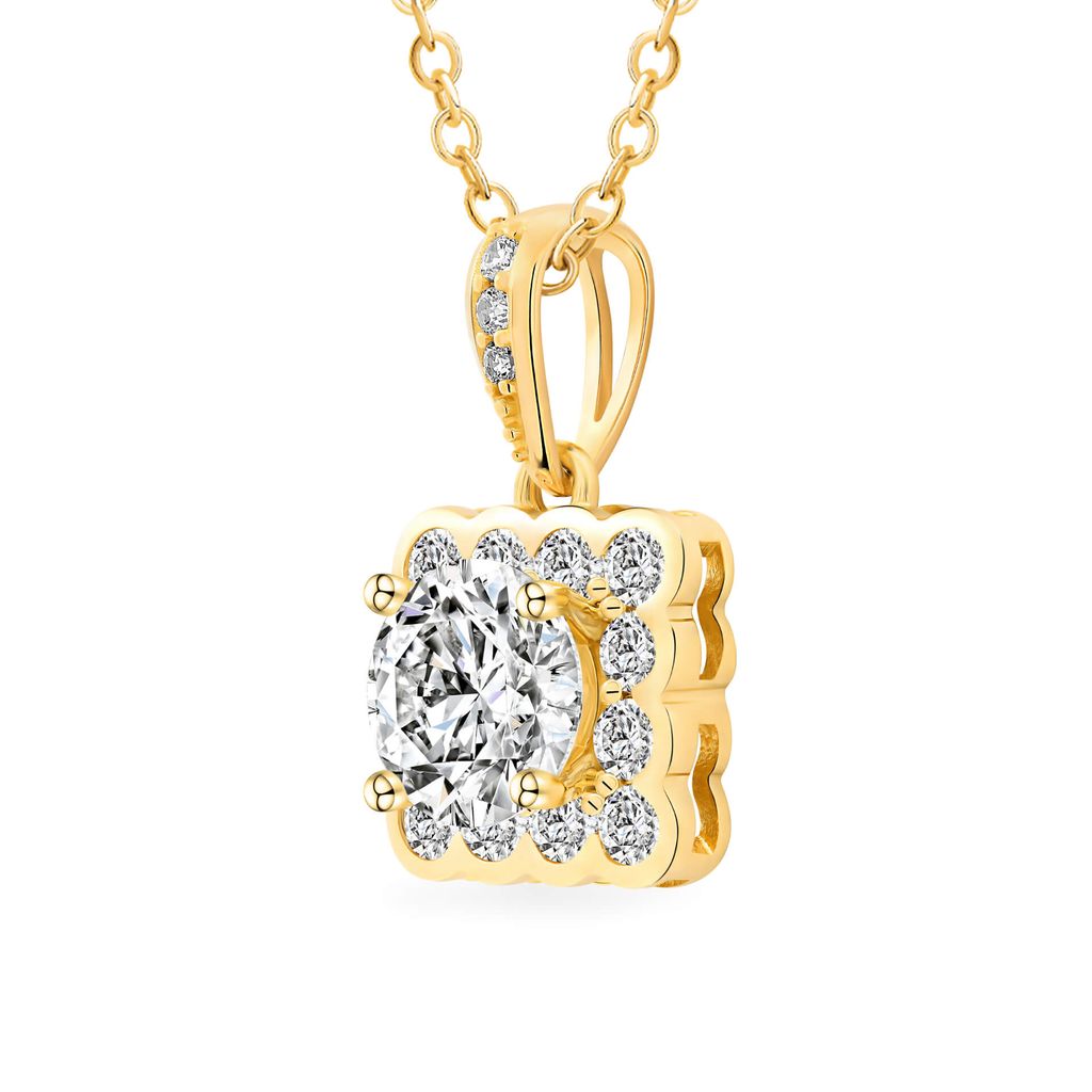 Mặt dây vàng vàng 18K gắn đá CZ DOJI AFPM500138D1CZ1 