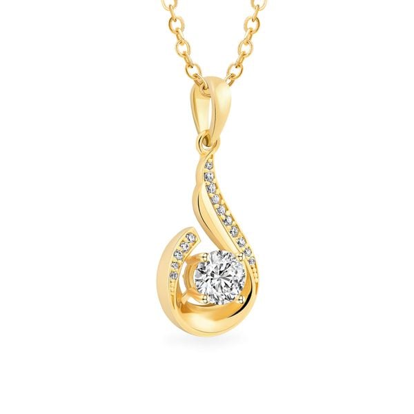 Mặt dây vàng vàng 18K gắn đá CZ DOJI AFPM400166D1CZ1