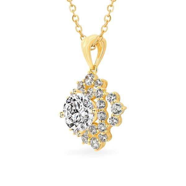 Mặt dây vàng vàng 18K gắn đá CZ DOJI AFPM600169D1CZ1