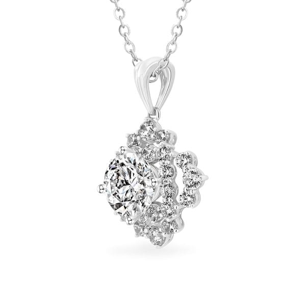Mặt dây vàng trắng 18K gắn đá CZ DOJI AFPM600169D2CZ1