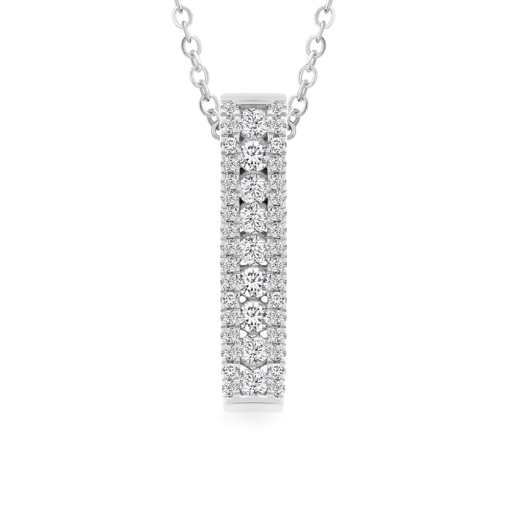 Mặt dây vàng trắng 18K gắn đá CZ DOJI AFPM000223D2CZ1 