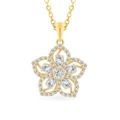 Mặt dây vàng vàng 18K gắn đá CZ DOJI AFPM100556D1CZ1