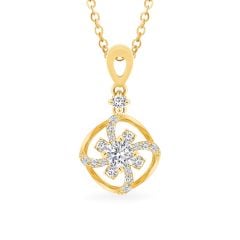 Mặt dây vàng vàng 18K gắn đá CZ DOJI AFPM200444D1CZ1