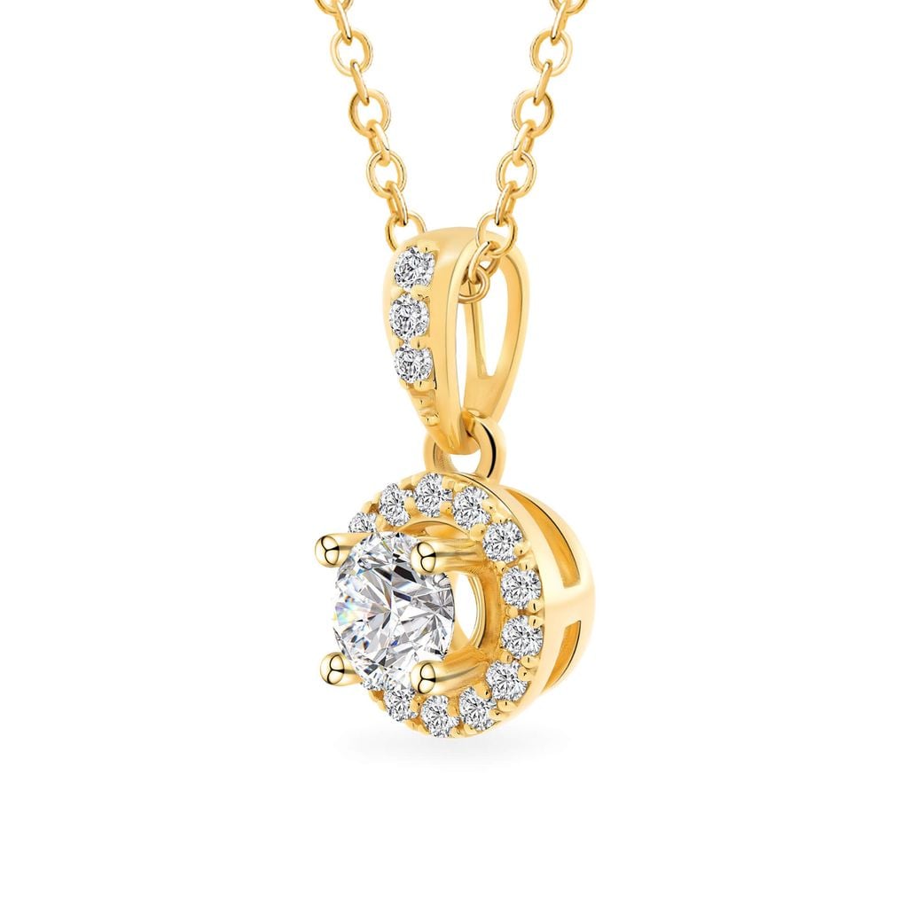 Mặt dây vàng vàng 18K gắn đá CZ DOJI AFPM200537D1CZ1 