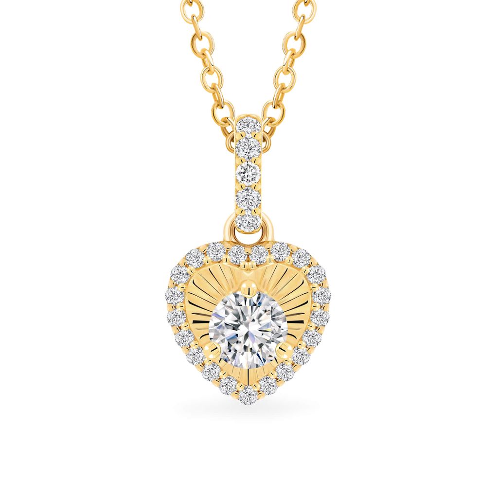 Mặt dây vàng vàng 18K gắn đá CZ DOJI AFPM200540D1CZ1 