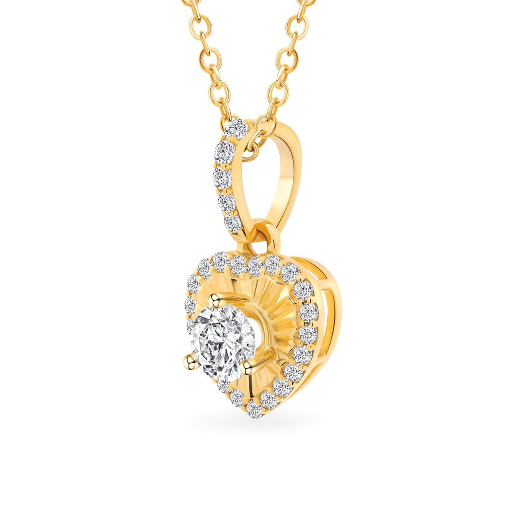 Mặt dây vàng vàng 18K gắn đá CZ DOJI AFPM200540D1CZ1 