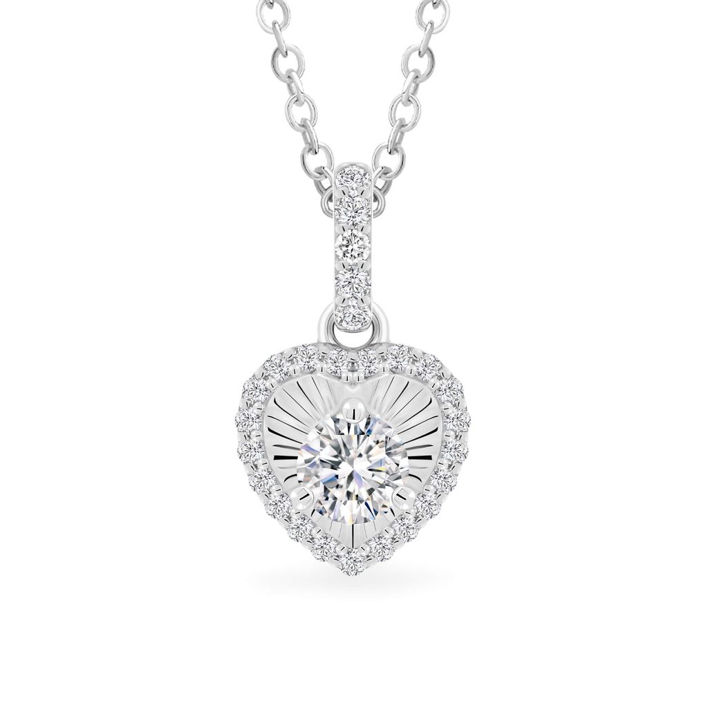 Mặt dây vàng trắng 18K gắn đá CZ DOJI AFPM200540D2CZ1 