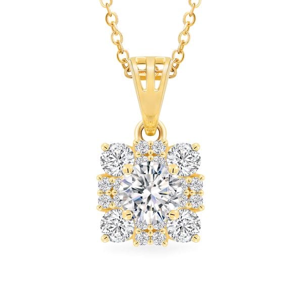 Mặt dây vàng vàng 18K gắn đá CZ DOJI AFPM300118D1CZ1