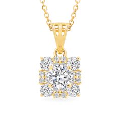 Mặt dây vàng vàng 18K gắn đá CZ DOJI AFPM300118D1CZ1