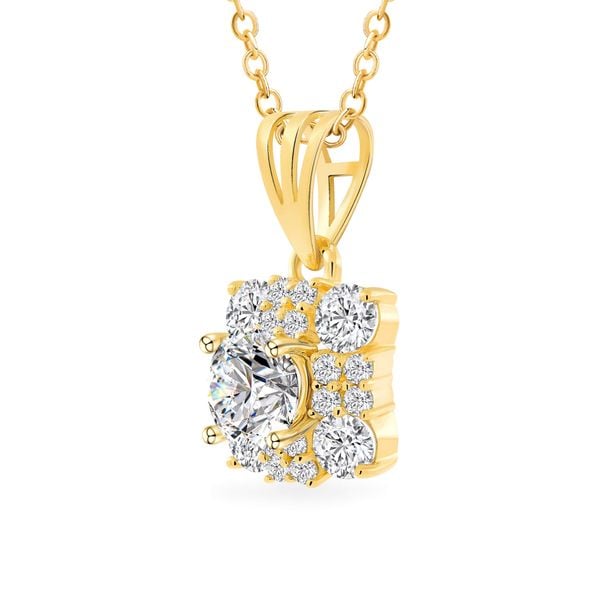 Mặt dây vàng vàng 18K gắn đá CZ DOJI AFPM300118D1CZ1
