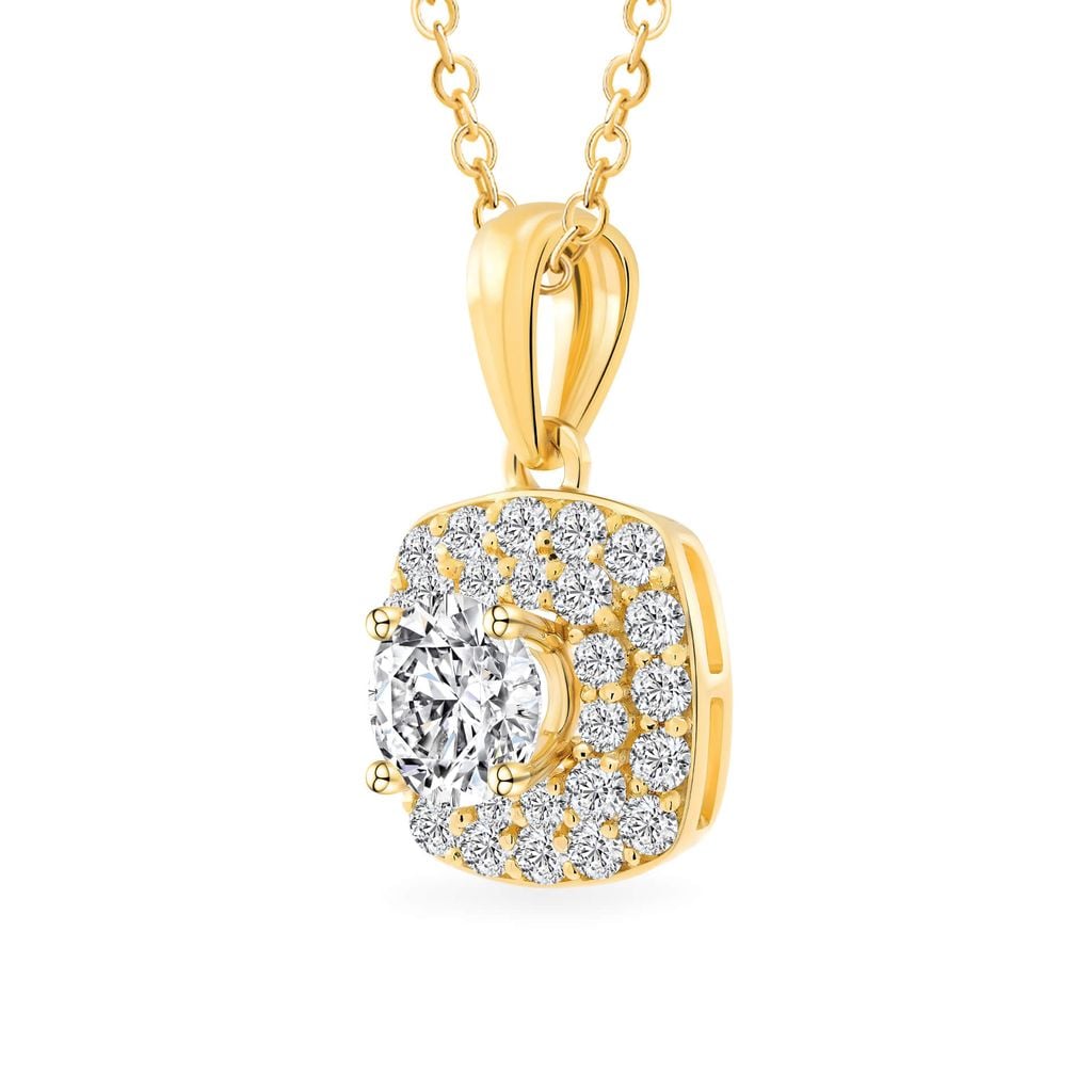 Mặt dây vàng vàng 18K gắn đá CZ DOJI AFPM300208D1CZ1 