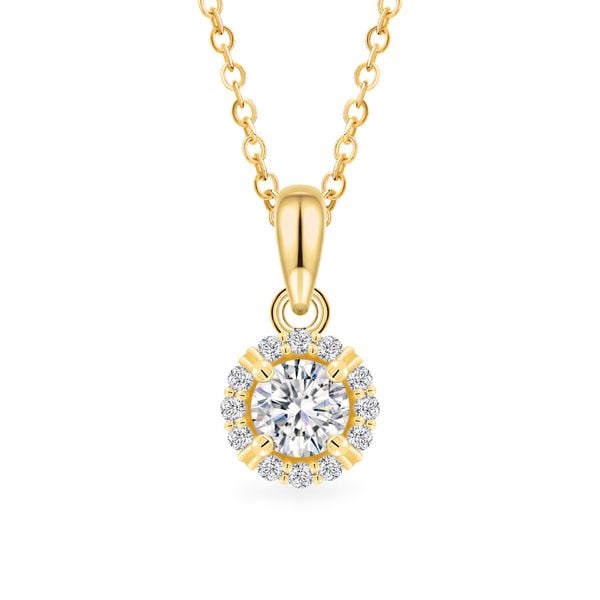 Mặt dây vàng vàng 18K gắn đá CZ DOJI AFPM300524D1CZ1