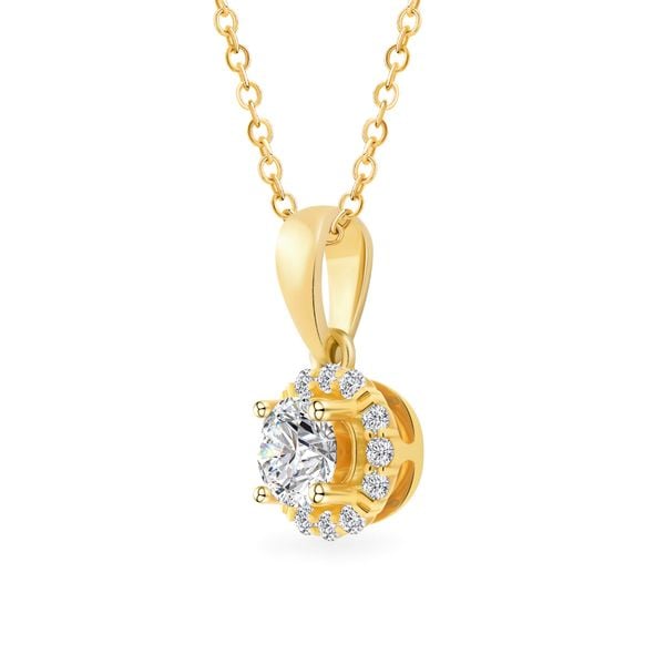 Mặt dây vàng vàng 18K gắn đá CZ DOJI AFPM300524D1CZ1
