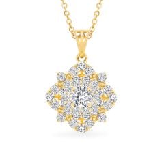 Mặt dây vàng vàng 18K gắn đá CZ DOJI AFPM400273D1CZ1