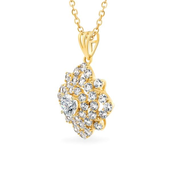 Mặt dây vàng vàng 18K gắn đá CZ DOJI AFPM400273D1CZ1