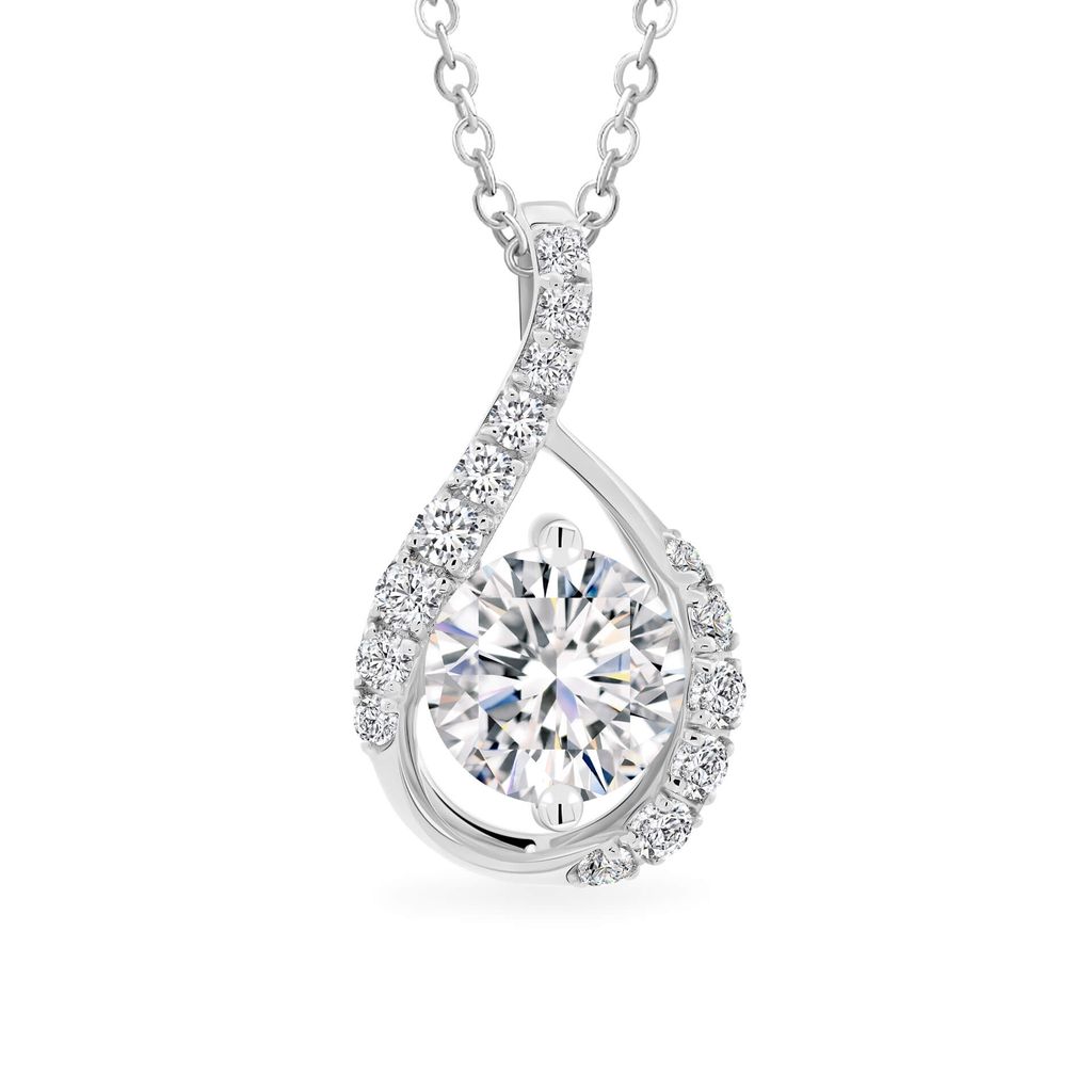 Mặt dây vàng trắng 18K gắn đá CZ DOJI AFPM400553D2CZ1 