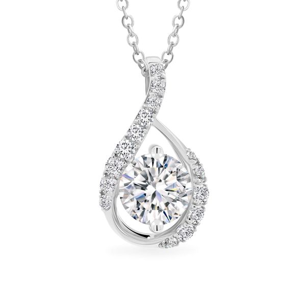 Mặt dây vàng trắng 18K gắn đá CZ DOJI AFPM400553D2CZ1