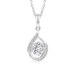 Mặt dây vàng trắng 18K gắn đá CZ DOJI AFPM400555D2CZ1
