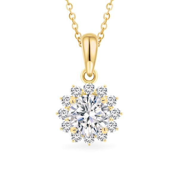 Mặt dây vàng vàng 18K gắn đá CZ DOJI AFPM500135D1CZ1