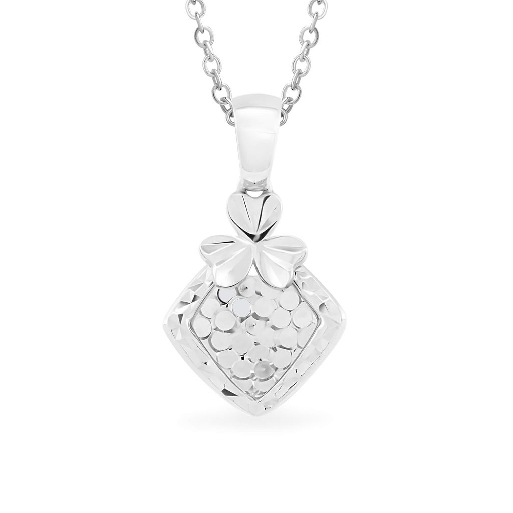 Mặt dây vàng trắng 18K DOJI AFPM910273D2KK1 