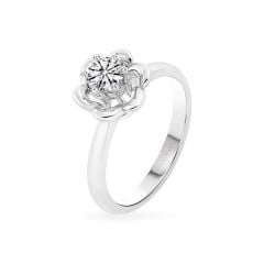 Nhẫn vàng trắng 14K gắn kim cương DOJI AFRB201222F2HA1
