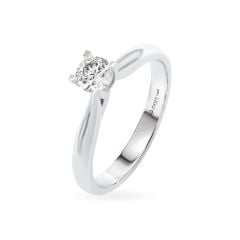 Nhẫn đính hôn vàng trắng 14K gắn kim cương DOJI AFRE010010F2NN1