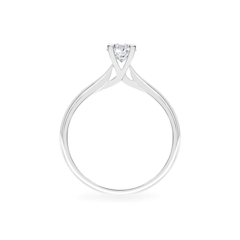 Nhẫn đính hôn vàng trắng 14K gắn kim cương DOJI AFRE010010F2NN1 