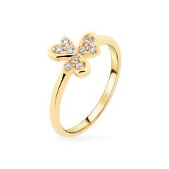 Nhẫn vàng vàng 14K gắn đá CZ DOJI AFRK000788F1CZ1
