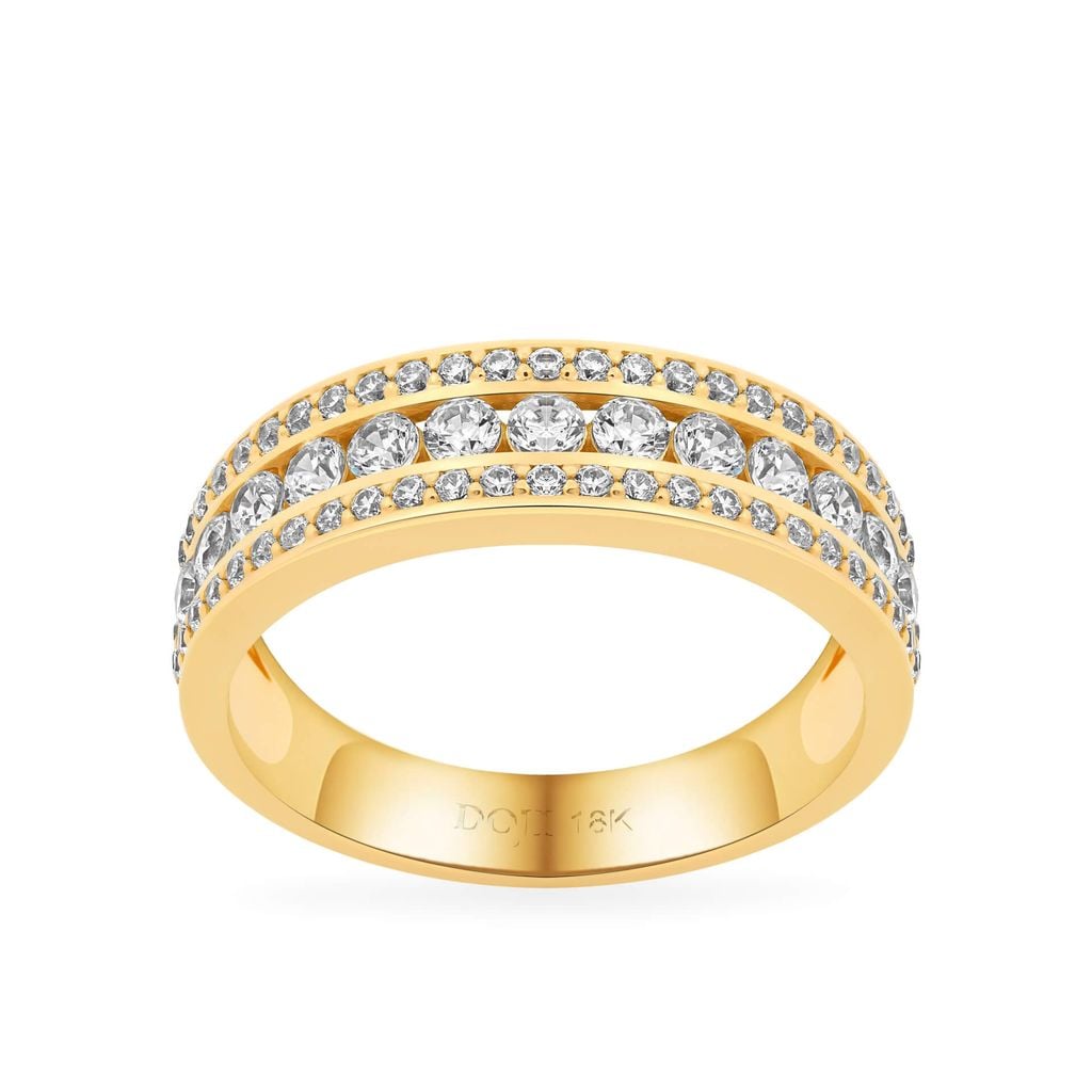 Nhẫn vàng vàng 18K gắn đá CZ DOJI AFRM001097D1CZ1 