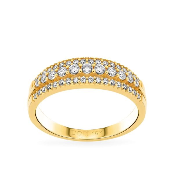 Nhẫn vàng vàng 18K gắn đá CZ DOJI AFRM001102D1CZ1