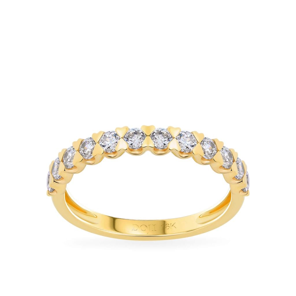 Nhẫn vàng vàng 18K gắn đá CZ DOJI AFRM001103D1CZ1 