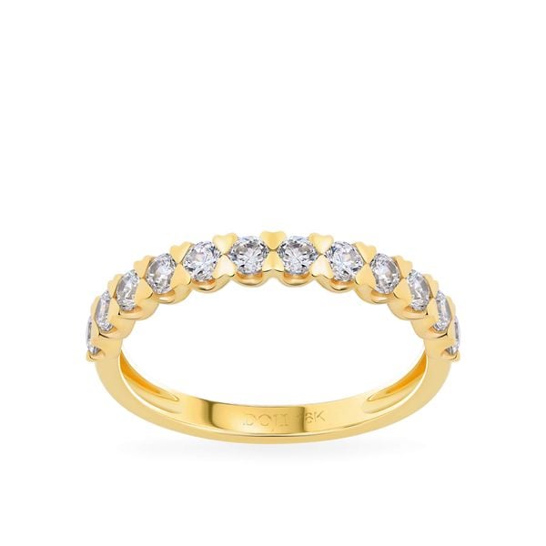 Nhẫn vàng vàng 18K gắn đá CZ DOJI AFRM001103D1CZ1