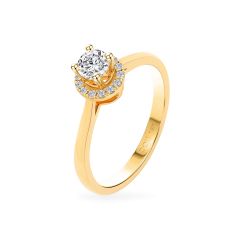 Nhẫn vàng vàng 18K gắn đá CZ DOJI AFRM200522D1CZ1