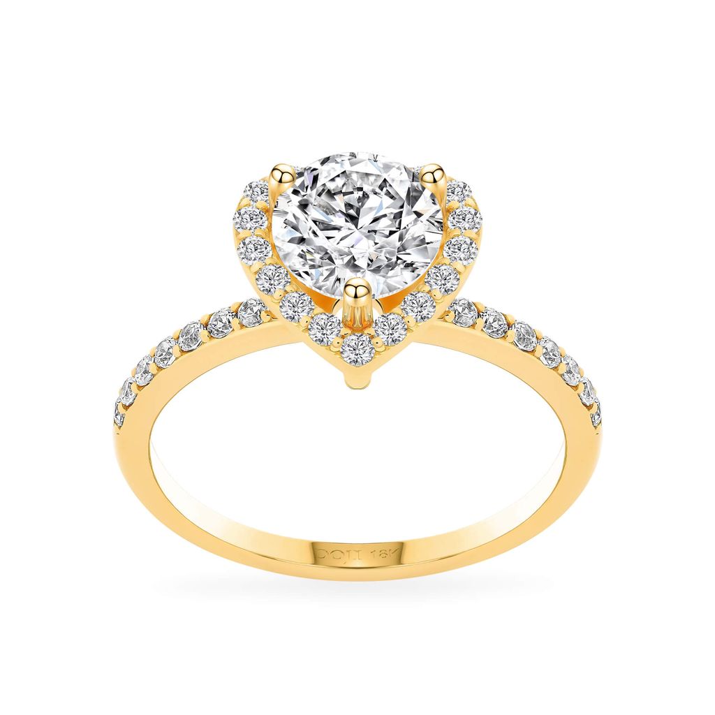 Nhẫn vàng vàng 18K gắn đá CZ DOJI AFRM500049D1CZ1 