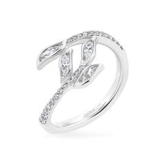 Nhẫn vàng trắng 14K gắn kim cương DOJI AFRR000503F2DA1