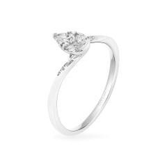 Nhẫn vàng trắng 14K gắn kim cương DOJI AFRR000606F2DA1