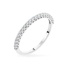 Nhẫn vàng trắng 14K gắn kim cương DOJI AFRR700009F2DA1