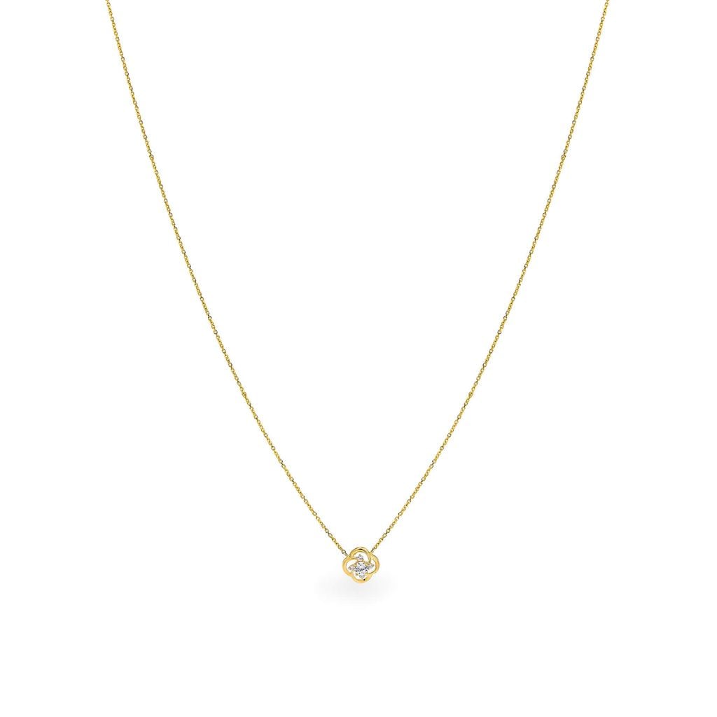 Dây liền mặt vàng vàng 14K gắn đá CZ DOJI ALPJ000547F1CZ1 