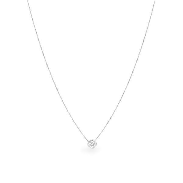 Dây liền mặt vàng trắng 14K gắn đá CZ DOJI ALPJ000547F2CZ1