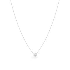 Dây liền mặt vàng trắng 14K gắn đá CZ DOJI ALPJ000547F2CZ1