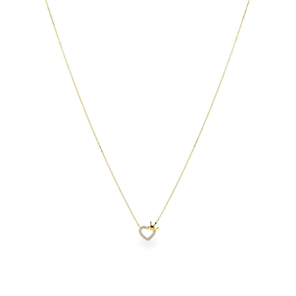 Dây liền mặt vàng vàng 14K gắn đá CZ DOJI ALPK000671F1CZ1 