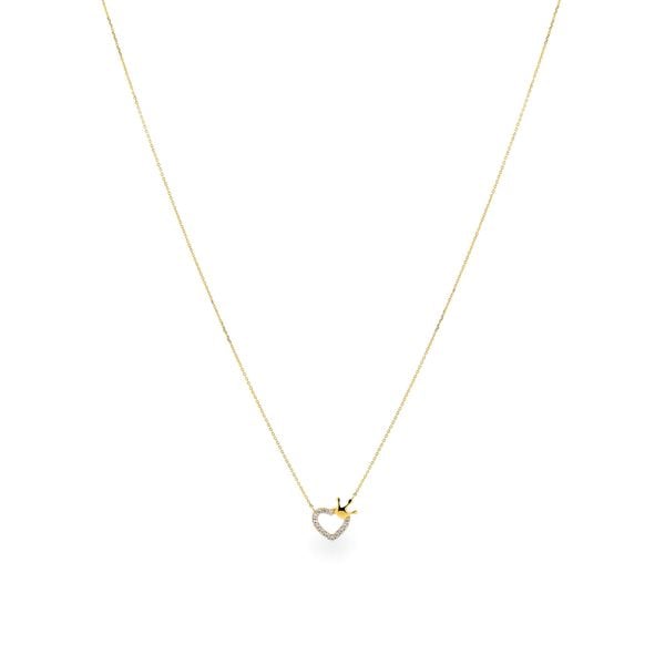 Dây liền mặt vàng vàng 14K gắn đá CZ DOJI ALPK000671F1CZ1