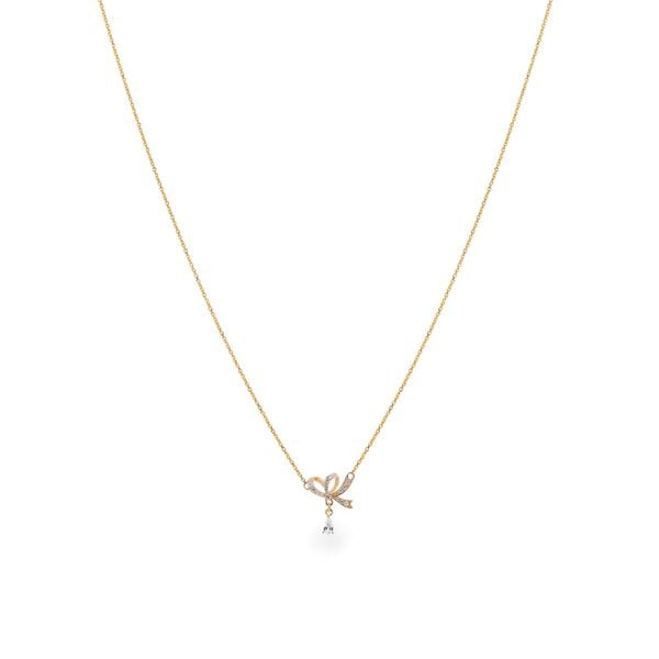 Dây liền mặt vàng vàng 14K gắn đá CZ DOJI ALPK000800F1CZ1