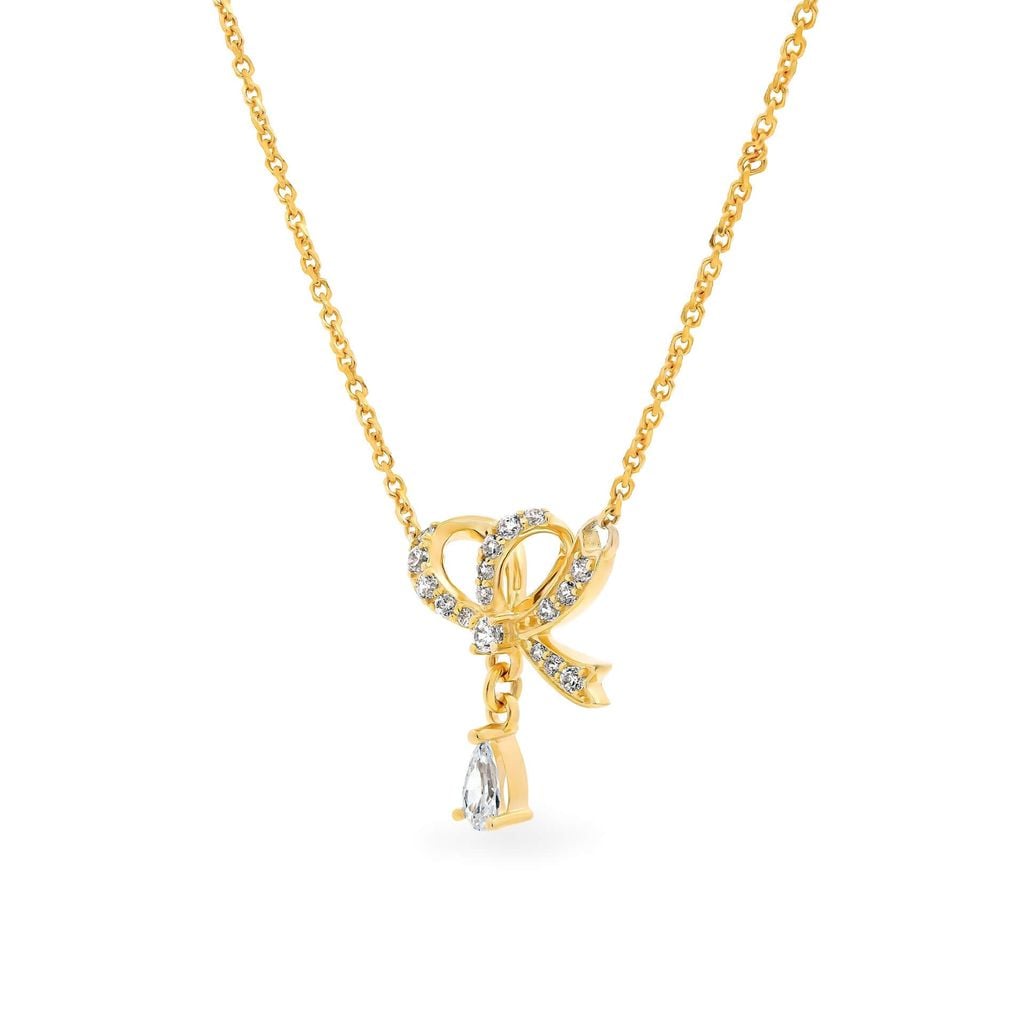 Dây liền mặt vàng vàng 14K gắn đá CZ DOJI ALPK000800F1CZ1 